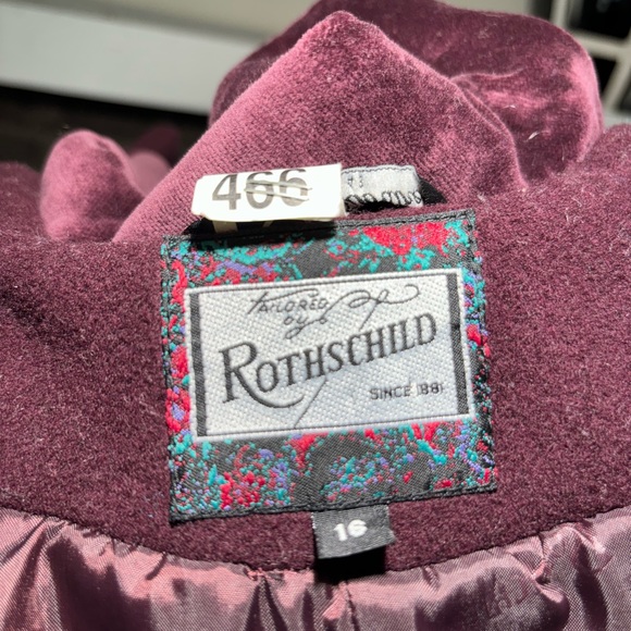 Rothschild Deep Burgundy Coat - Picture 9 of 10